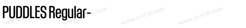 PUDDLES Regular字体转换 PUDDLES Regular字体转换